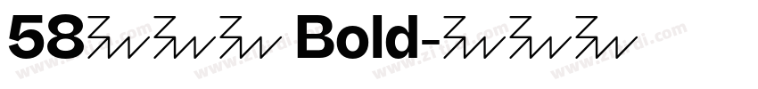 58微笑体 Bold字体转换